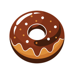 Chocolate cake vector illustration
