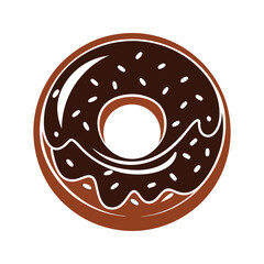 Chocolate cake vector illustration
