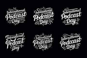 International Podcast Day T-Shirt Design