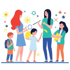 Fototapeta premium Back to school vector art design