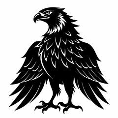 Eagle black silhouette