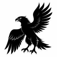 Eagle black silhouette