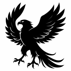 Eagle black silhouette