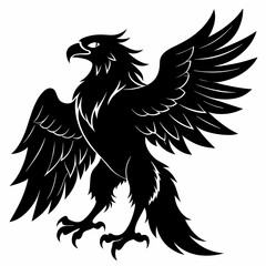 Eagle black silhouette