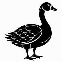 Goose black silhouette