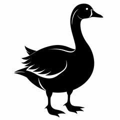 Goose black silhouette