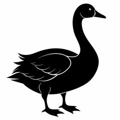 Goose black silhouette