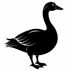 Goose black silhouette