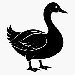 Goose black silhouette