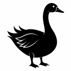 Goose black silhouette