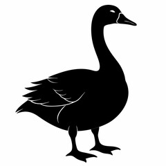 Goose black silhouette