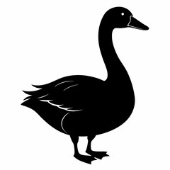 Goose black silhouette