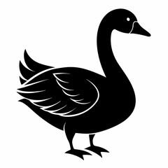 Goose black silhouette