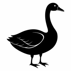Goose black silhouette