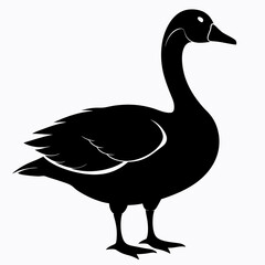 Goose black silhouette