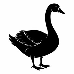Goose black silhouette