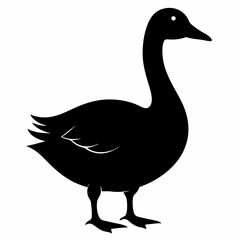 Goose black silhouette