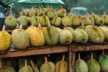 Durian in Thailand market for selling