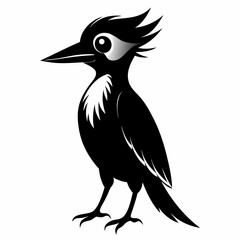 Woodpecker black silhouette