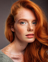 portrait of a woman with red hair