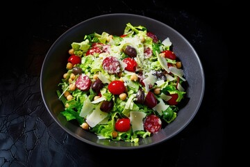 Nutty Antipasti Salad with Campfire Dressing and Creamy Chickpeas