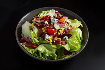 Tasty BBQ Bacon Wedge Salad with Grilled Corn and Blue Cheese Dressing