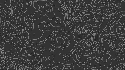 Blue wavy abstract topographic map contour, lines Pattern background.