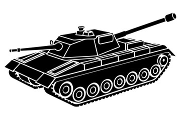 Tank war, Tank war army silhouette vector, Military tank Vector, icons, illustration, design.
