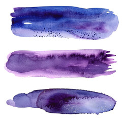 pink blue watercolor stain texture background design. Generative AI