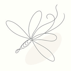 Dragonfly drawing by continuous line art (19)