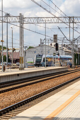 July 4, 2024 Lublin Poland. Railway station on a sunny summer day. © Wioletta