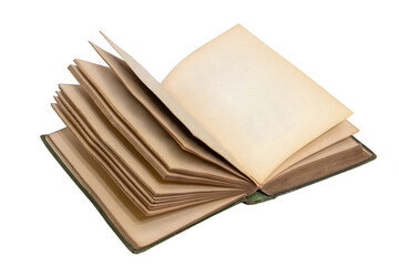 Vintage book isolated on white