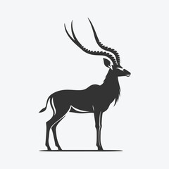 Majestic Antelope Silhouette, The Art of Nature's Elegance