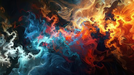 Fototapeta premium Abstract digital art background