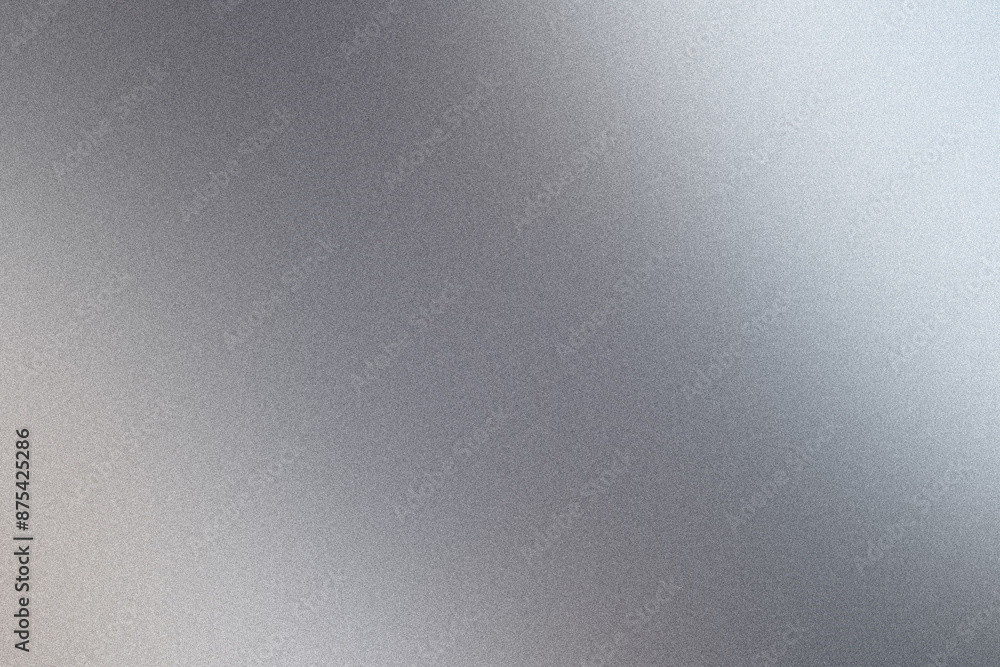 Poster abstract silver metallic gradient background with a grainy texture