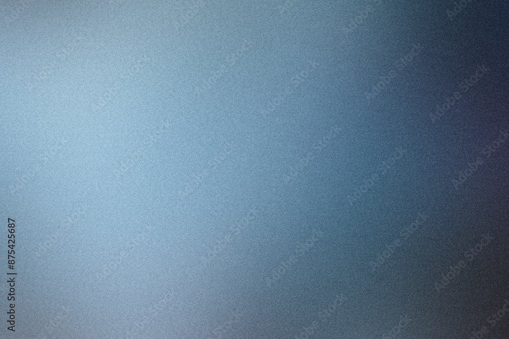 Poster abstract blue gradient background with a fine grain texture