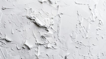 Obraz premium Abstract white patterned wall with painted surface design banners featuring copy space creating a textured background