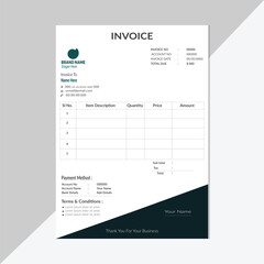 Professional invoice design