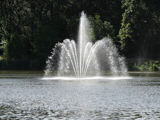 fountains in the park
