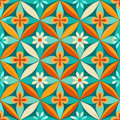 Fototapeta premium pattern, seamless, wallpaper, flower, floral, vector, decoration, texture, vintage, design, ornament, illustration, decor, damask, art, fabric, retro, textile, antique, baroque, style, tile, backdrop,