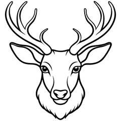 deer head vector illustration
