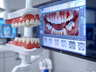 dentist with dental tools