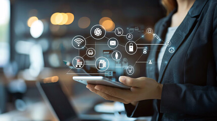 customer concept with business elements