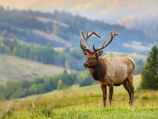 Naklejka premium deer in the forest