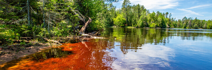 Lake in northern Wisconsin in July