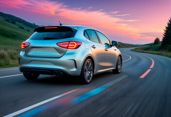 Obraz premium car on the road