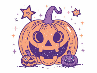 halloween pumpkin with a pumpkin