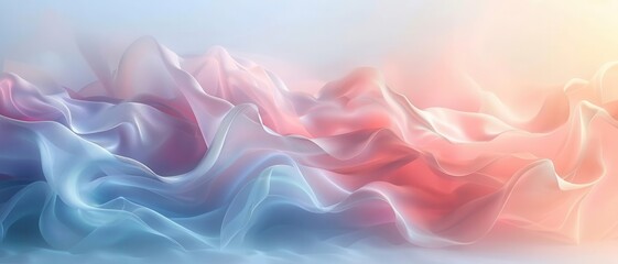 Obraz premium Pastel soft muted background, gentle pastel tones, ample space for text, delicate and modern design