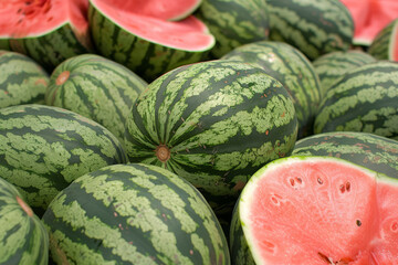 Watermelon background. Summer food. 