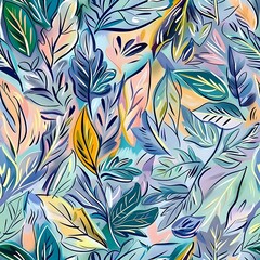 Chic Tropical Leaf and Polka Dot Surface Pattern